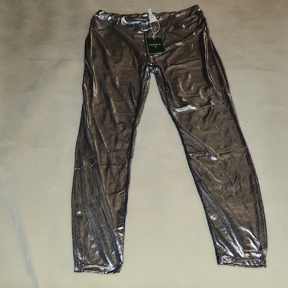 HALARA Shimmering Silver Women Jeggings